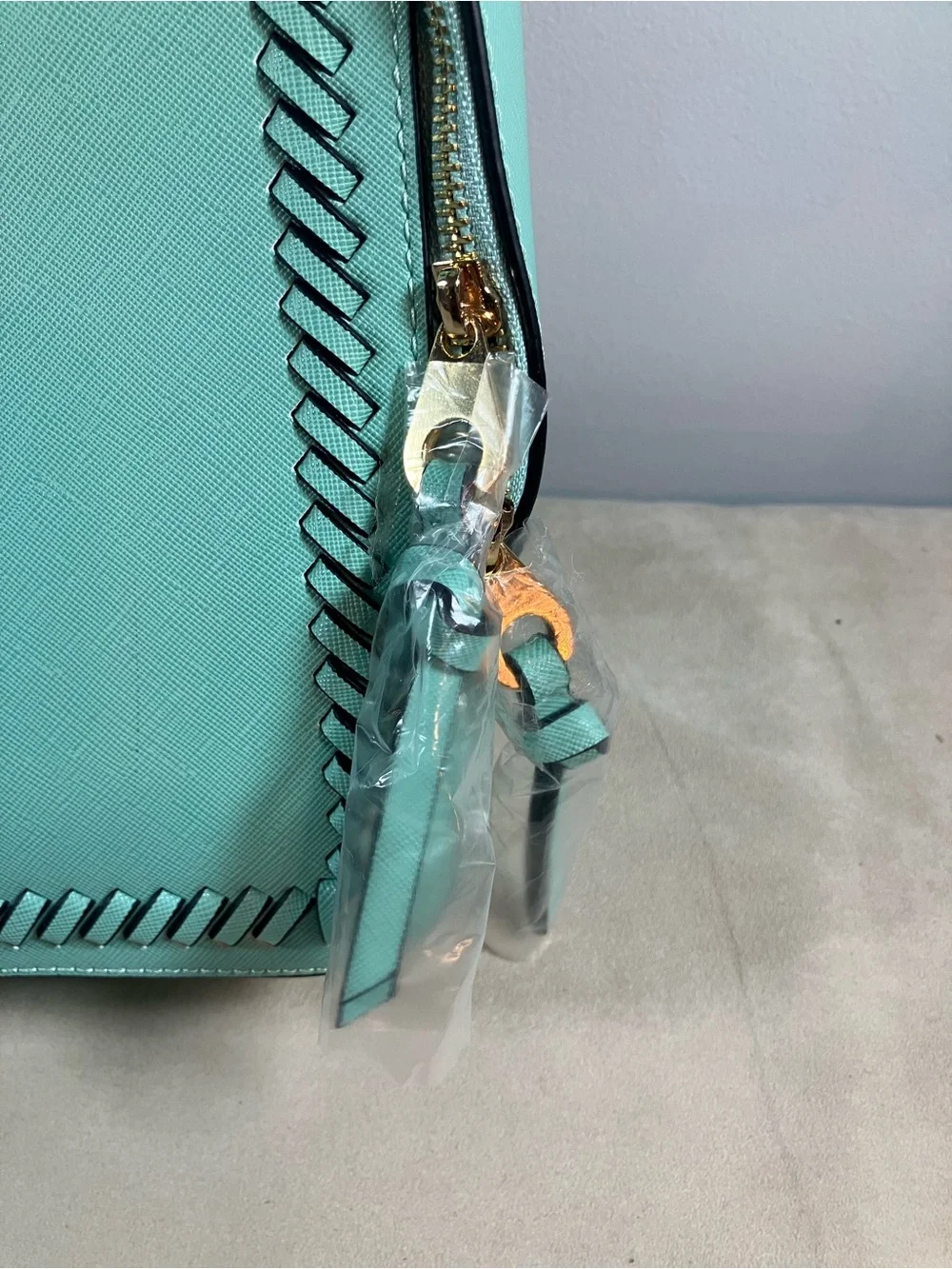 NEW! CALPAK KAYA 15” Laptop Student Travel Backpack in Aqua UNUSED WITH TAGS